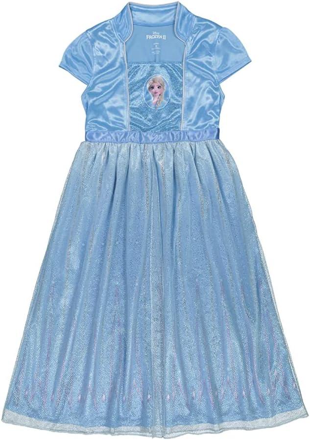 Disney girls Frozen Fantasy Gown Nightgown (3T, Fantasy Elsa 2)