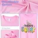 Toddler Boys Easter Shirt for Kids Girls Easter Bunny T-Shirts Tops Funny Graphic Tee Short Sleeve 2T-8Y