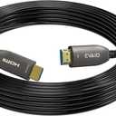 8K Fiber Optic HDMI Cable 50 FT, HDMI 2.1, 48Gbps, eARC, 8K@60Hz, 4K@120Hz, Compatible with RTX 3080/3090, Xbox Series X, PS5 etc