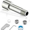 Tub Spout Adapter, Fits 3/4" IPS and 1/2" IPS Pipe, 1/2" Copper Pipe Compatible, Durable Kit for Both Diverter &Non-Diverter Types, 304 Stainless Steel, Lead-Free, Easy Installation