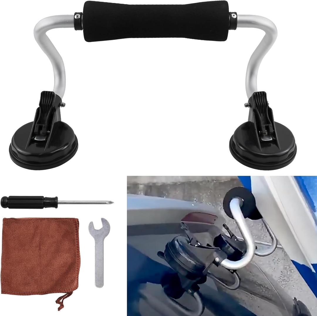 CWaveRow Kayak Roller Kayak Load Assist with Heavy Duty Suction Cups Mount Compatible with Most Car Universal Kayak Accessories