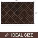 Non Slip Entryway Rug 32" x 48", Dirt Trapper Door Mat, Inside Washable Rug for Kitchen, Bathroom, Bedroom, Floor (Brown)