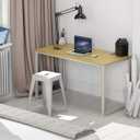 SHW Mission 40-Inch Home Office Computer Desk, Oak