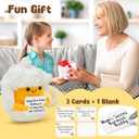 2 x LotFancy Mini Positive Crochet Animals, Friend Birthday Gifts for Women, Handmade Emotional Support Crochet, Small Funny Gifts with DIY Message Card, Knitted Cute Stuff Decor