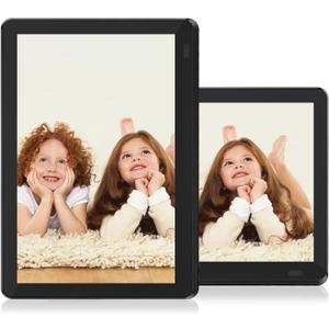 Atatat 10 inch Digital Photo Frame WiFi with 1280x800 IPS Touch Screen, Share Photos & Videos via APP, Email, Auto-Rotate, Wall-Mountable, Portrait and Landscape (Black)