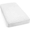 Organic Bamboo from Viscose Fitted Crib Mattress Protector Pad by Baby&Brooke 100% Waterproof, Absorbent, Non-Toxic, Breathable Mattress Cover - (52"x 28"x 8")