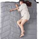 Sleeping Bag 4 Seasons Adults & Kids for Camping Hiking Trips Warm Cool Weather,Lightweight and Waterproof with Compression Bag,Indoors Outdoors Activities (Black Gray)