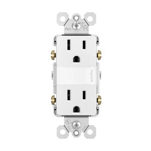 Legrand radiant Adjustable LED Night Light Outlet, Nightlight Electrical Outlets, Tamper Resistant, Safe for Kids, White, NTL885TRWCC6