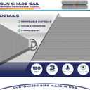 Windscreen4less 8' x 8' x 11.3' Sun Shade Sail Right Triangle Outdoor Canopy Cover UV Block for Backyard Porch Pergola Deck Garden Patio (Light Gray)