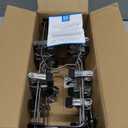 Zober 5-Tier Skirt Hangers with Clips - Metal, Non-Slip Space Saving Pants Hangers W/Adjustable Clips & Swivel Hooks - Skirt Hangers for Women (3-Pack)