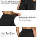 G4Free EverGoing Yoga Pants Women Wide Leg Pants with Pockets High Waist Stretch Dress Casual Sweatpants Petite/Regular/Tall (Black, S) 29"