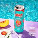 Alani Nu JUICY PEACH, Sugar Free, Low Calorie Energy Drinks, 200mg Caffeine, Biotin, B Vitamins, Zero Sugar, 10 Calories, 12 Fl Oz Cans, 12 Pack (EXP 04/01/27)
