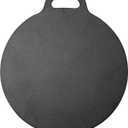 Victoria 15-Inch Cast Iron Tawa Dosa Pan, Pizza Pan with a Loop Handle, Crepe Tawa Pre seasoned with Flaxseed Oil, Made in Colombia