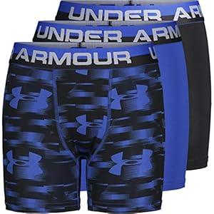 Under Armour boys Performance Boxer Briefs Underwear, Ultra Blue F192, Large US