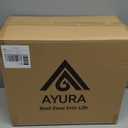 AYURA Retractable Garden Hose Reel 100 ft x 1/2 inch with Pro Metal Shaft, Heavy Duty Automatic Garden Hose Reels with Kink-Free Rewind and Lock at Any Length, Wall Mount Water Hose Reel for Outside (Green)