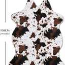 MACEVIA Cow Print Rug Faux Cowhide Rugs Cute Animal Area Carpet Western Decor for Living Room Bedroom with Anti-Slip Rubber Large Size 59" L x 47.2" W(4.9ft x 3.9ft)