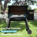 Drip Tray for Traeger Ironwood 885, Heat Baffle Replacement Drip Pan Compatible with Traeger Ironwood 885 Grease Tray Flame Diffuser Plate Accessories BCA1333 KIT0404