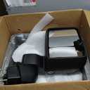 Passenger Right Side Door Towing Mirror Power and Heated with Signal Light and BLIS Chrome Back Cover For Chevrolet Silverado GMC Sierra 2500HD 3500HD from 2019 to 2024