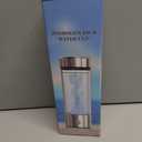 Hydrogen Water Bottle, Portable Rechargeable Hydrogen Water Bottle Generator [Gifts for Him Her], Hydrogen Water Machine for Home Travel Office Exercise (Silver)