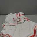 Avidlove Women's Lingerie Sexy Roleplay Lingerie Set Sexy Nurse Outfit Tie Top and Mini Pleated Skirt Set with Headpiece, XL