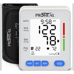 Blood Pressure Monitor for Home Use with Large Upper Arm Cuff - Automatic Talking Pulse and BP Machine with 240 Memory Recalls for 3 Users - Carrying Bag and Batteries Included, Backlit Digital LCD