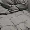 Porch Swing Cushions,Outdoor Swing Cushions, Waterproof Porch Swing Cushions, 5.9" Thickened Patio Swing Cushion with Ties for Gardens, Terraces, Beaches, Camping, Traveling (Light Gray)