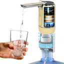CoolWAY 2-5 Gallon Water Bottle Electric Folding Water Pump with Replaceable Filters - Portable Water Filter for Camping, Outdoor, Home and Office, Emergency Storage Bucket Filtration System