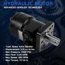 130-1206-003 Hydraulic Motor for Eaton Char-Lynn H Series | 3.15 cu in/rev Displacement 4-Bolt SAE-A Mount, 880 RPM 717 lb-in, 2400 PSI 11.85 GPM Spool Valve Gerotor LSHT Motor