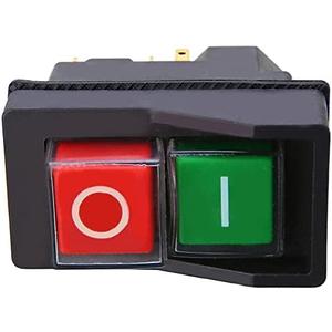 Jyving 1pc Electric On Off Switch Red Green Button for Cement Concrete Mixers 240V