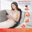 CILI Massage Chair Pad,Back Massager with Heat,Massage Seat Cushion with 10 Vibration Motors,30-60-90 Minutes Heating Options,Chair Massager for Office Chair, Home Office Use,Mothers Day Gifts