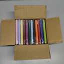 Dynta Pocket Notebook Journals, 12 Packs Small Notebook 3.5" x 5.5", 120 Pages/60 Sheets, 12 Colors, Mini Cute Leather Hardcover Journal bulk, College Ruled Note Pads for Office, Traveling