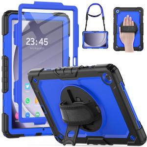 HXCASEAC Case for Samsung Galaxy Tab A9+ Plus 11 Inch, Protective with Screen Protector/Hand Strap/Pen Holder, Sturdy Shockproof for Samsung A9 Plus Tablet Case SM-X210 SM-X216 SM-X218 - Blue