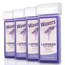 Roll on Wax, Lavender Waxing Roller Refill for Hair Removal Wax Cartridge Depilatory Roller Refill for Women Men 4 Pack