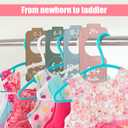 4 x 8pcs Wooden Baby Wardrobe Dividers - Double-Sided Multi-Color Infant Clothes Organizer from Newborn to Toddler