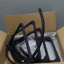 Crofy Foldable 6 Tier Corner Shelf, Metal Corner Plant Stand with Black Frame and Transparent Shelves, Corner Display Rack Multipurpose Shelving Unit for Living Room, Bedroom, Bathroom