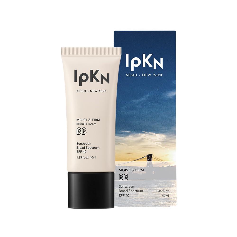 IPKN Moist & Firm SPF40 BB Cream(Light/Medium) - Ultra-Hydrating Daily BB Cream - Lightweight, Non-Greasy Face Base with Antioxidants for Smooth, Radiant Skin