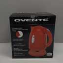 OVENTE Electric Kettle, 1.7L Fast Boiling Water Heater for Coffee or Tea, BPA Free with Water Level Gauge, Auto Shut-Off, Boil-Dry Protection, Indicator Light and Removable Filter, Red KP72R