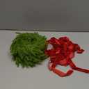 6 Pcs Mini Christmas Wreaths for Kitchen Cabinet, 7.87" Small Christmas Wreath with Ribbon Bows, Norfolk Pine Candle Ring Holder for Table Centerpiece Window Chair Wall Decors