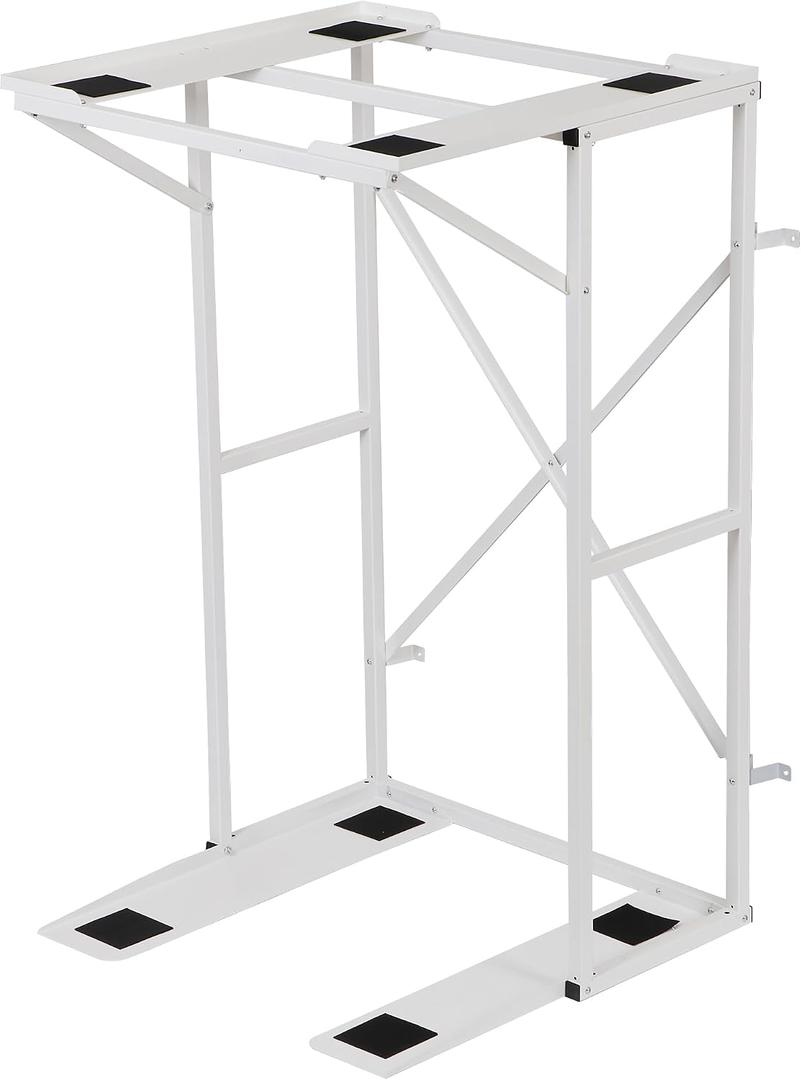 Universal Washer Dryer Stacking Rack Stand Heavy-Duty Carbon Steel, Premium Washer Dryer Stand Compatible with Most Brands and Models, 50inch Long