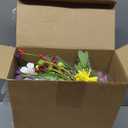 Hotop 6 ft Artificial Wildflower Garland, Daisy and Lavender Faux Floral Vine Summer Spring Floral Fake Garland for Baby Shower Wedding Mantle Table Centerpiece Decor(2 Pcs)