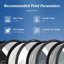 R QIDI TECHNOLOGY PLA Filament 1.75mm, 3D Printer Filament PLA Rapido, Suitable for High Speed Printing, 3D Printing Filament Fit Most FDM 3D Printers, 1 KG Spool (2.2lbs), White