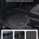 Floor Mats for F150 Ford 2015-2025 2026 and F150 Lightning 2022-2026 | SuperCrew with Bucket Seats and Factory Fold-Flat Under-Seat Storage Box, Custom Fit TPE All Weather Floor Liners, Anti-Slip