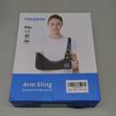 Velpeau Arm Sling Shoulder Immobilizer for Women and Men, fit Left or Right Arm - Rotator Cuff Support Brace - Medical Sling for Shoulder, Clavicle, Elbow Injury (Comfort type, Large: Bust 33.5-41)