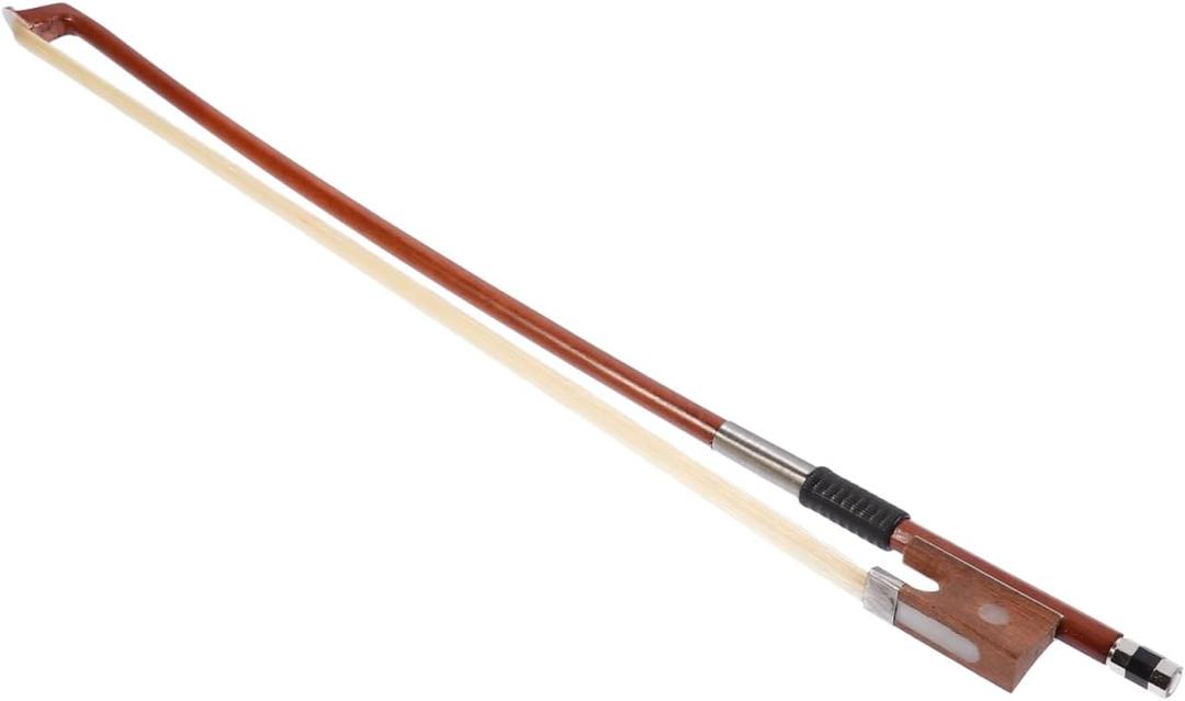 BESPORTBLE Violin Bow with Real Horse Hair and Red Sandalwood for 1/10 Size Violin - Comfortable Practice Bow for Beginners with Great Balance and Weight Distribution