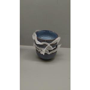 HVH Ceramic Cereal Bowls Set of 4, 24 oz Ceramic Bowls for Kitchen, Salad, Oatmeal, Noodle, Soup Bowls Microwave Safe (Blue)