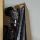 Black Curtain Rods 18 to 88 Inch, Industrial Curtain Rods,Adjustable Length,1 in Diameter Pipe,Wall or Ceiling Mounted,for Bedroom and Living Room(Black 18 to 88)