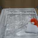 Lerliuo Large Printer Stand with Storage, 23.6"W x 18.9"D x 30.2"H, 5-Adjustable Shelf Heights Mobile 3 Tier Table with Lockable Wheels, Industrial Rolling Printer Cart, White Stands for Home Office