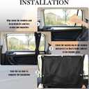 2PCS Rear Car Window Shade for Baby,Foldable Rear Window Shade for Baby in Car with 7PCS Suction Cups,Cars Sun Shades Side Windows with Storage Bag for Blocking Out Sun