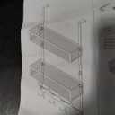 Space Saving Wall Hanging Basket Easy Installion Sturdy Metal Home Accessory For Kitchen Supplies And Bathroom Items Household Items Organizers