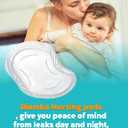 120-Pack Disposable Nursing Pads for Breastfeeding - Ultra Thin Breast Pads for Leaking Milk Disposable with 3D Absorption & Leak Protection Individually Wrapped, Day & Night Nursing Essentials